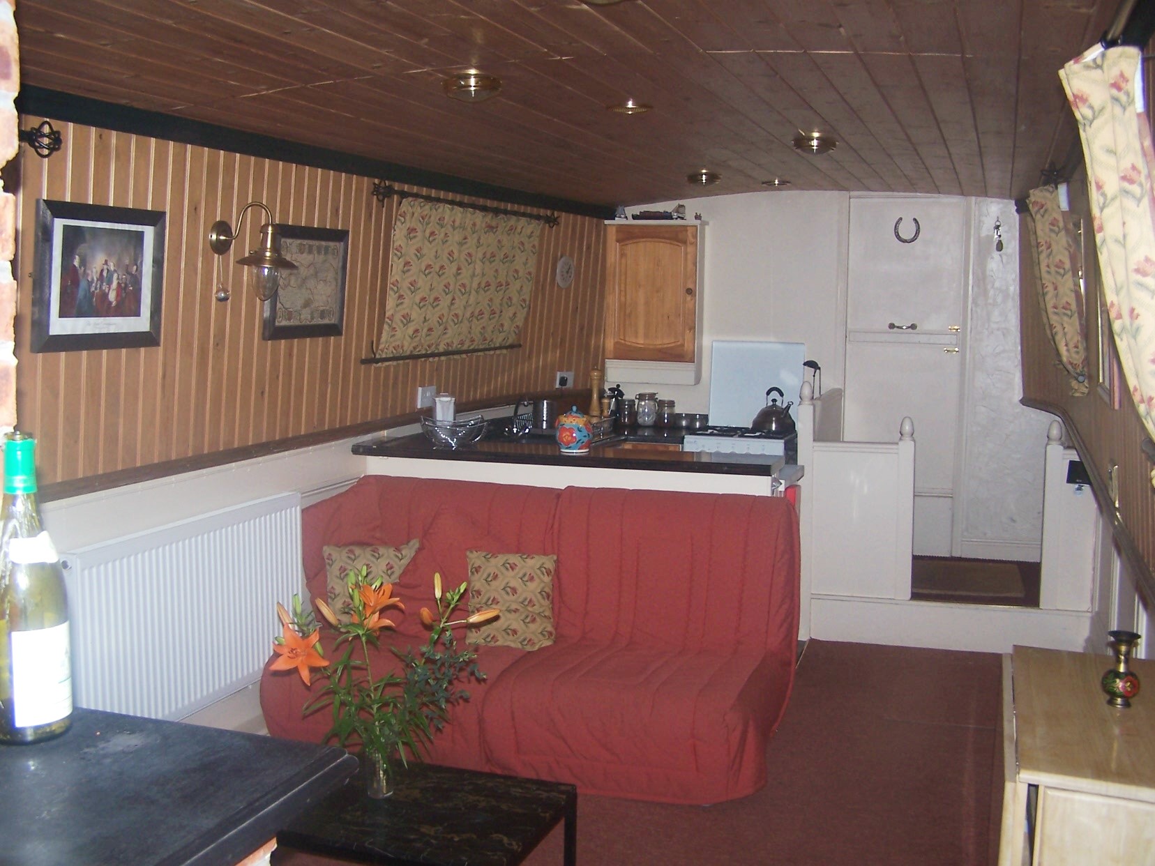 Living area with 2 sofa beds